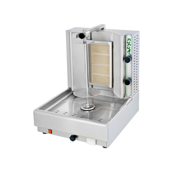 Machine à kebab gaz 2 zones 530x640x670mm