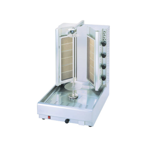 Machine à kebab gaz 12 zones 580x700x830mm