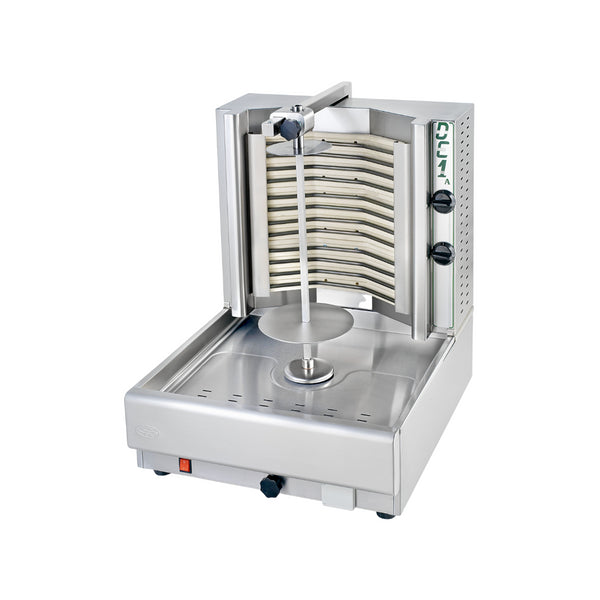 Machine à kebab électrique 2 zones 530x640x670mm