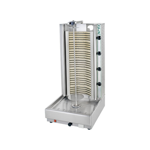 Machine à kebab électrique 4 zones 530x640x1150mm