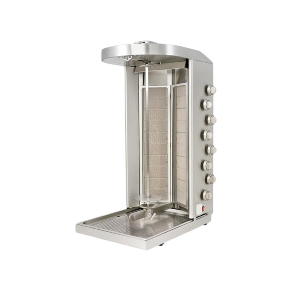 Machine à kebab gaz 16 zones 530x720x840mm