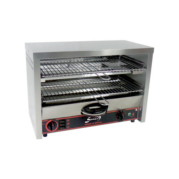 Toaster électrique GRAND CLUB 2 étages - tubes quartz infrarouges - 550x280x400mm