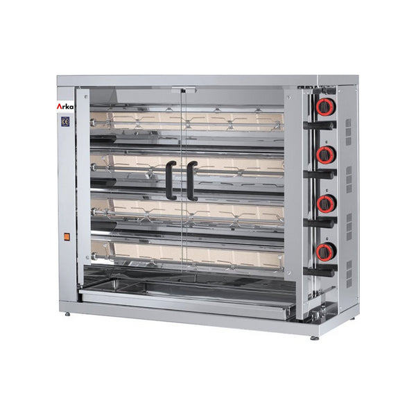 Rôtissoire à gaz 20/24 volailles à poser