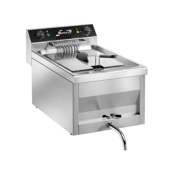 Friteuse à poser 1 x 12 litres - 400x700x420mm - 9 kW Triphasé 400V