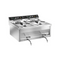 Friteuse à poser 2 x 9 litres - 600x540x410mm - 2 x 6 kW Triphasé 400V