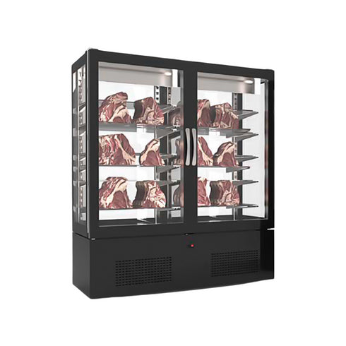 Vitrine réfrigérée -2/+5°C VIANDE 2 x 3 niveaux - 1250