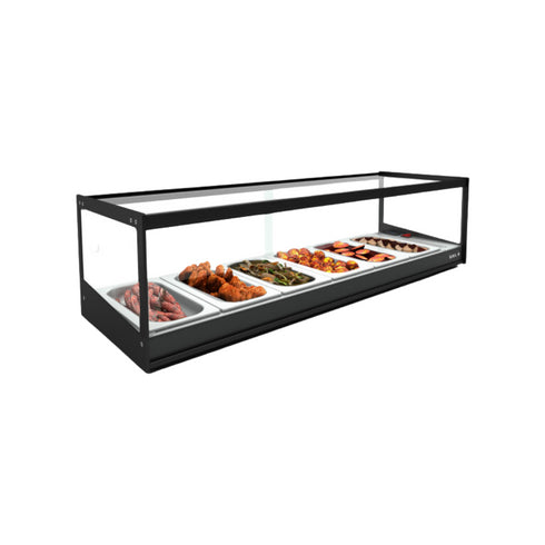 Vitrine chaude bain marie TAPAS à poser 4 GN 1/3- 840