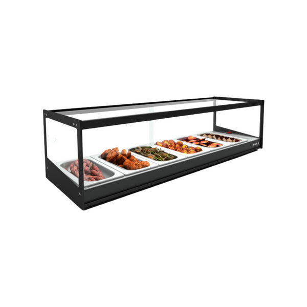 Vitrine chaude bain marie TAPAS à poser 6 GN 1/3 - 1190