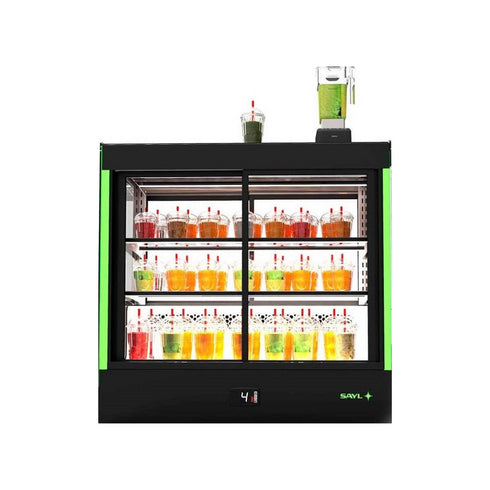 Vitrine murale réfrigérée fermé + accès arrière 3 niveaux - 1015