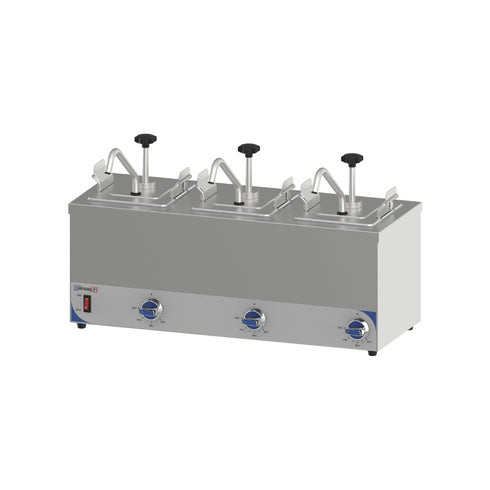 Pompe à sauche chauffante triple