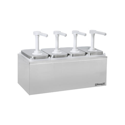 Pompe à sauce neutre 4 x 2 litres