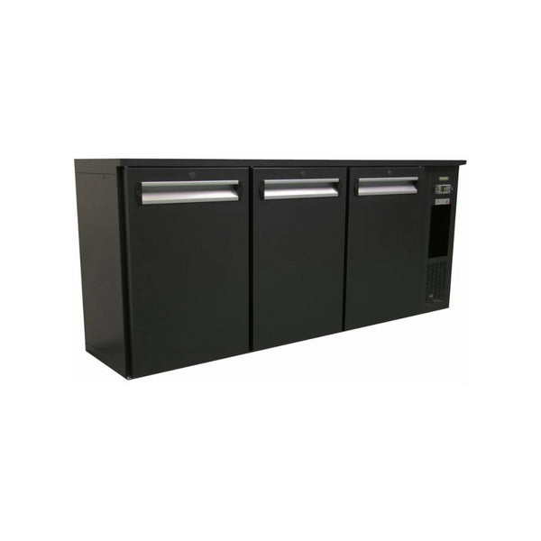 Arrière-bar 3 portes pleines anthracite