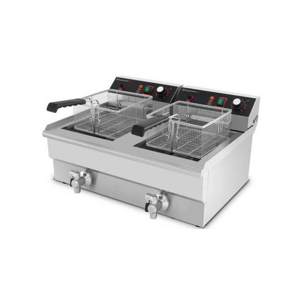 Friteuse électrique à poser 2x10L 570x500x340mm 6kW