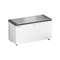 Congélateur coffre en époxy blanc + couvercle inox - 404 litres