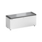 Congélateur coffre en époxy blanc + couvercle inox - 542 litres