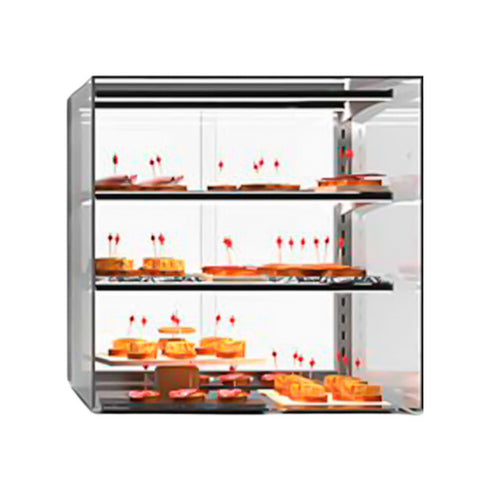 Vitrine neutre à poser 3 niveaux - 600