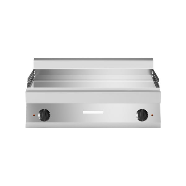 Plancha plaques à snacker lisse chromée électrique à poser 1000x650x300mm 12kW