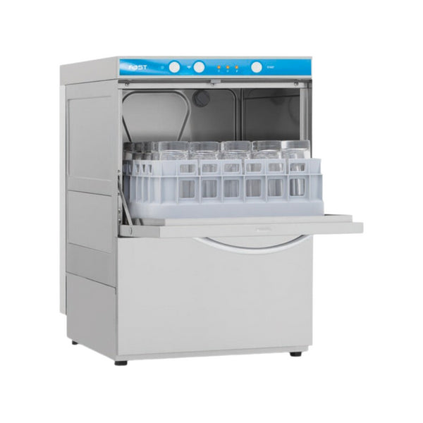 Lave verres FAST - panier 350x350mm - Passage : 260mm - avec adoucisseur et pompe de vidange
