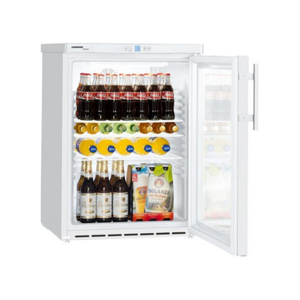 Armoire réfrigérée PREMIUM positive ventilée en époxy blanc 1 porte vitrée - 148 litres