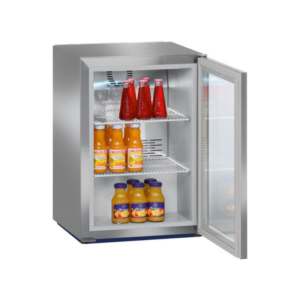 Armoire réfrigérée à boisson positive ventilée en inox 1 porte à poser - 44 litres