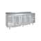 Arrière bar en inox 4 portes vitrées battantes +2/+8°C gamme TOP - 2545x600x850mm