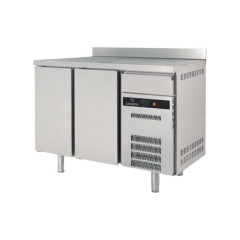 Arrière bar en inox 2 portes pleines battantes +2/+8°C gamme Classic - 1495x600x850mm