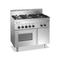 Fourneau 4 feux vifs sur four gaz avec grill électrique - 1000x600x850mm - 19