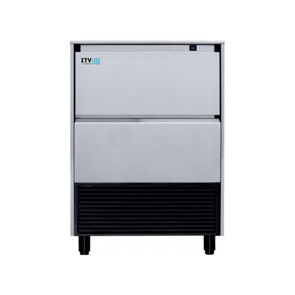 Machine à glaçons pleins refroidissement à eau 155kg/24h - Réserve 75kg