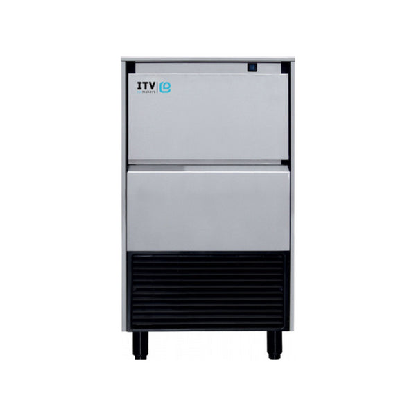 Machine à glaçons pleins refroidissement à eau 33kg/24h - Réserve 15kg