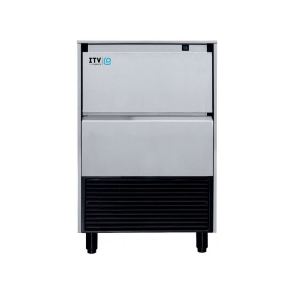 Machine à glaçons pleins refroidissement à eau 56kg/24h - Réserve 25kg