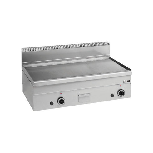 Plancha lisse chromée à gaz à poser - 1000x600x270mm - 15