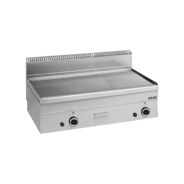 Plancha lisse chromée à gaz à poser - 1000x600x270mm - 15