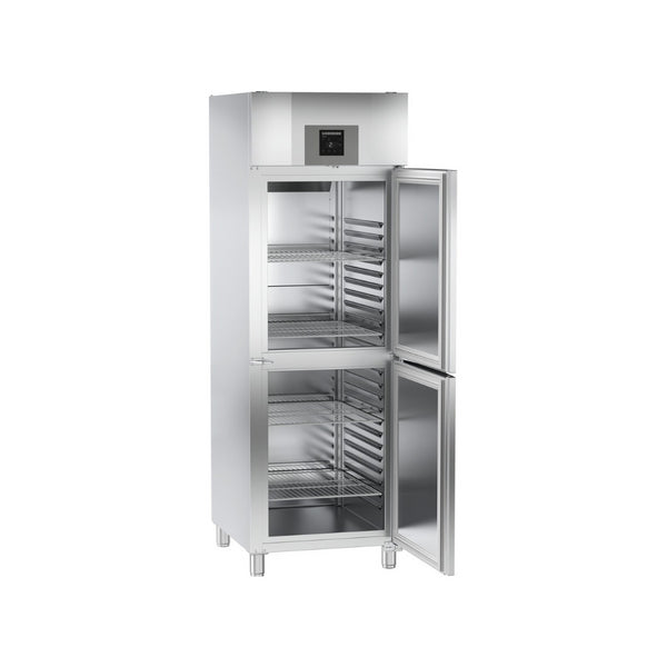 Armoire réfrigérée positive ventilée en inox 2 portillons CONFORT- gastronormes 2/1