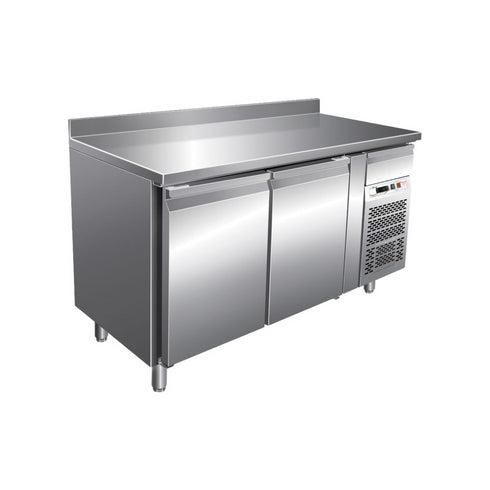 Desserte réfrigérée positive -2/+8°C 2 portes 1360x700x850mm