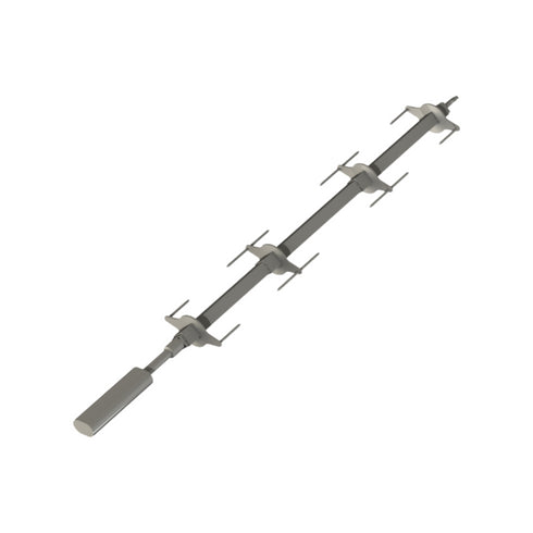 Broche rotative pour poulet fermé