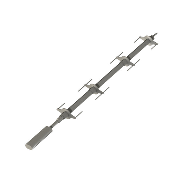 Broche rotative pour poulet fermé