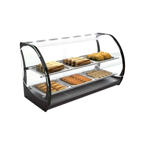 Vitrine neutre à poser 2 niveaux - 1100