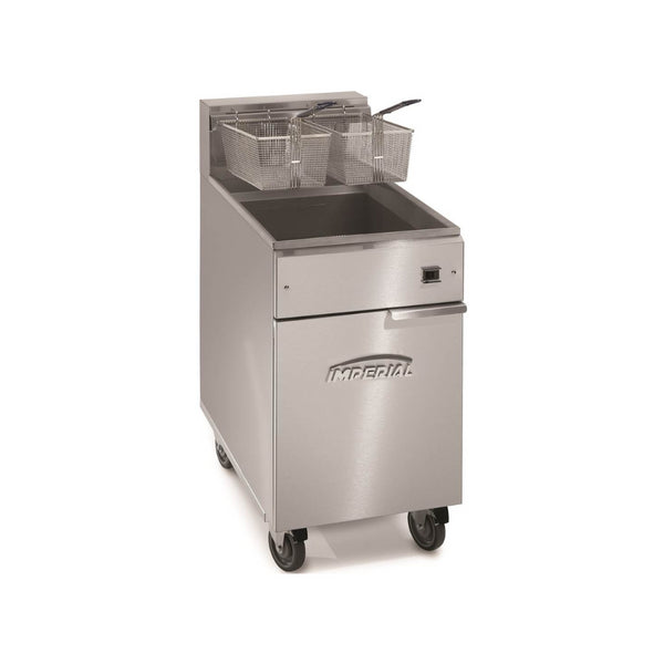 Friteuse électrique sur meuble 22 litres - 394x762x914mm - 14 kW Triphasé 400V