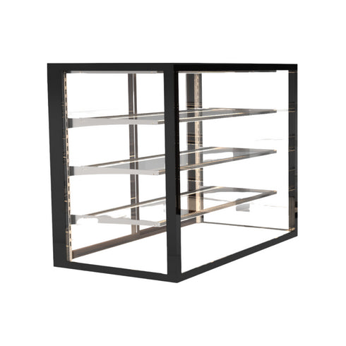 Vitrine de présentation neutre 4 niveaux à poser - 1000