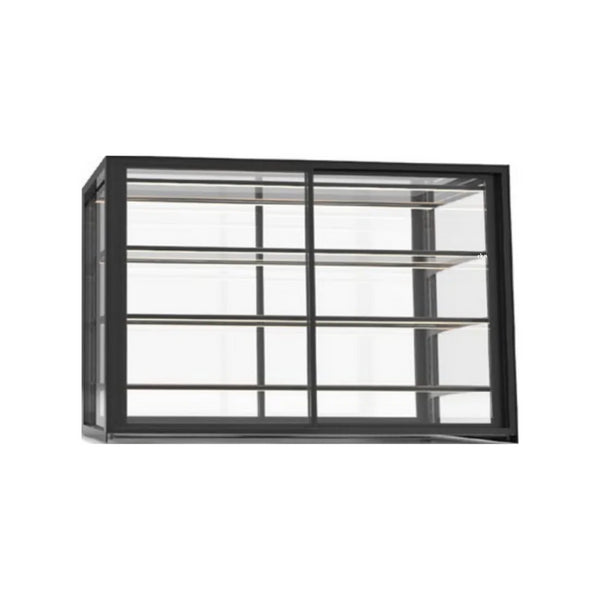 Vitrine de présentation neutre 3 niveaux à poser - 1200