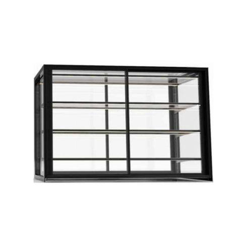 Vitrine de présentation neutre 4 niveaux à poser - 1200