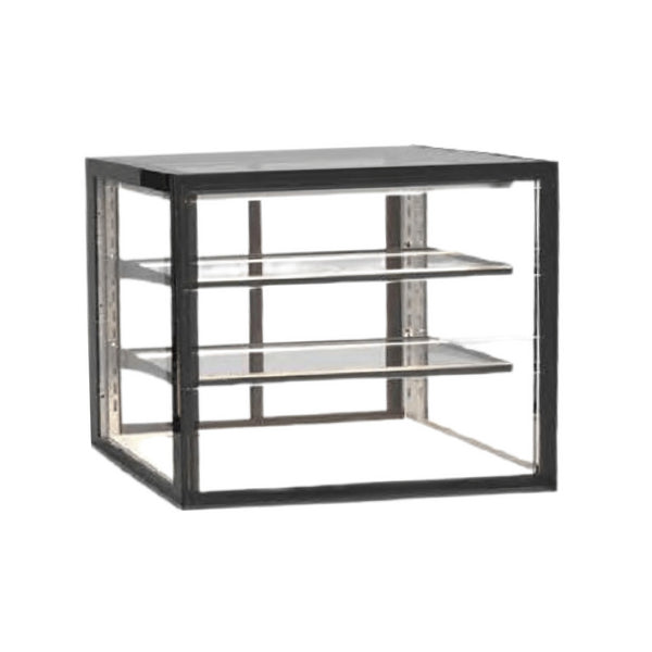 Vitrine de présentation neutre 3 niveaux à poser - 600