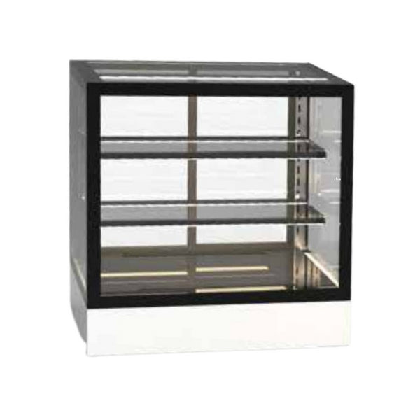 Vitrine chaude libre service 3 niveaux à poser - 600x600x650mm