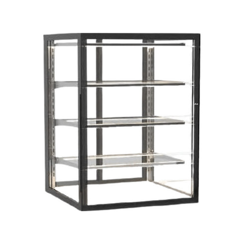 Vitrine de présentation neutre 4 niveaux à poser - 600