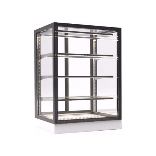 Vitrine chaude libre service 4 niveaux à poser - 600
