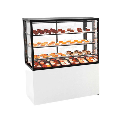 Vitrine de présentation neutre libre service 4 niveaux - 1000