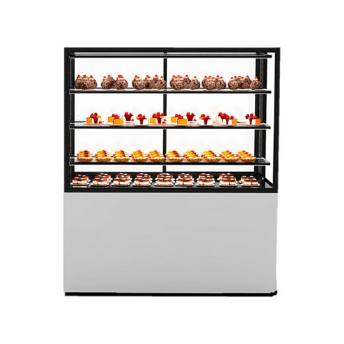 Vitrine de présentation neutre 4 niveaux - 1200