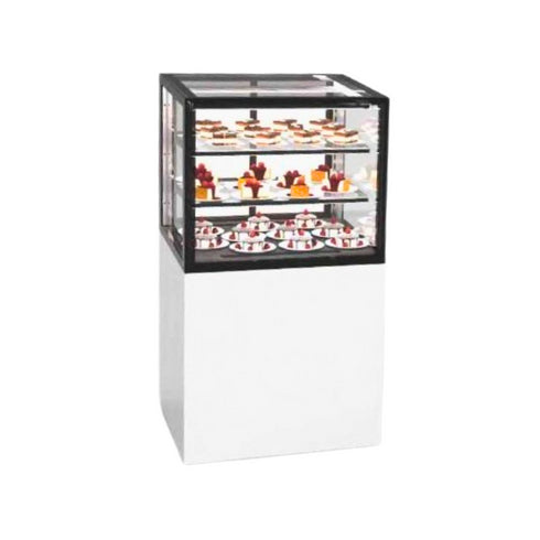 Vitrine chaude libre service 3 niveaux - 600x600x1100mm