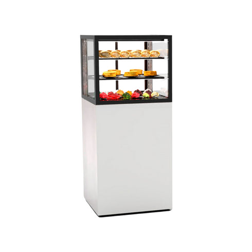 Vitrine chaude libre service 3 niveaux - 600x600x1400mm