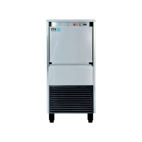 Machine à glaçons paillettes/grains refroidissement à air 94kg/24h - Réserve 20kg